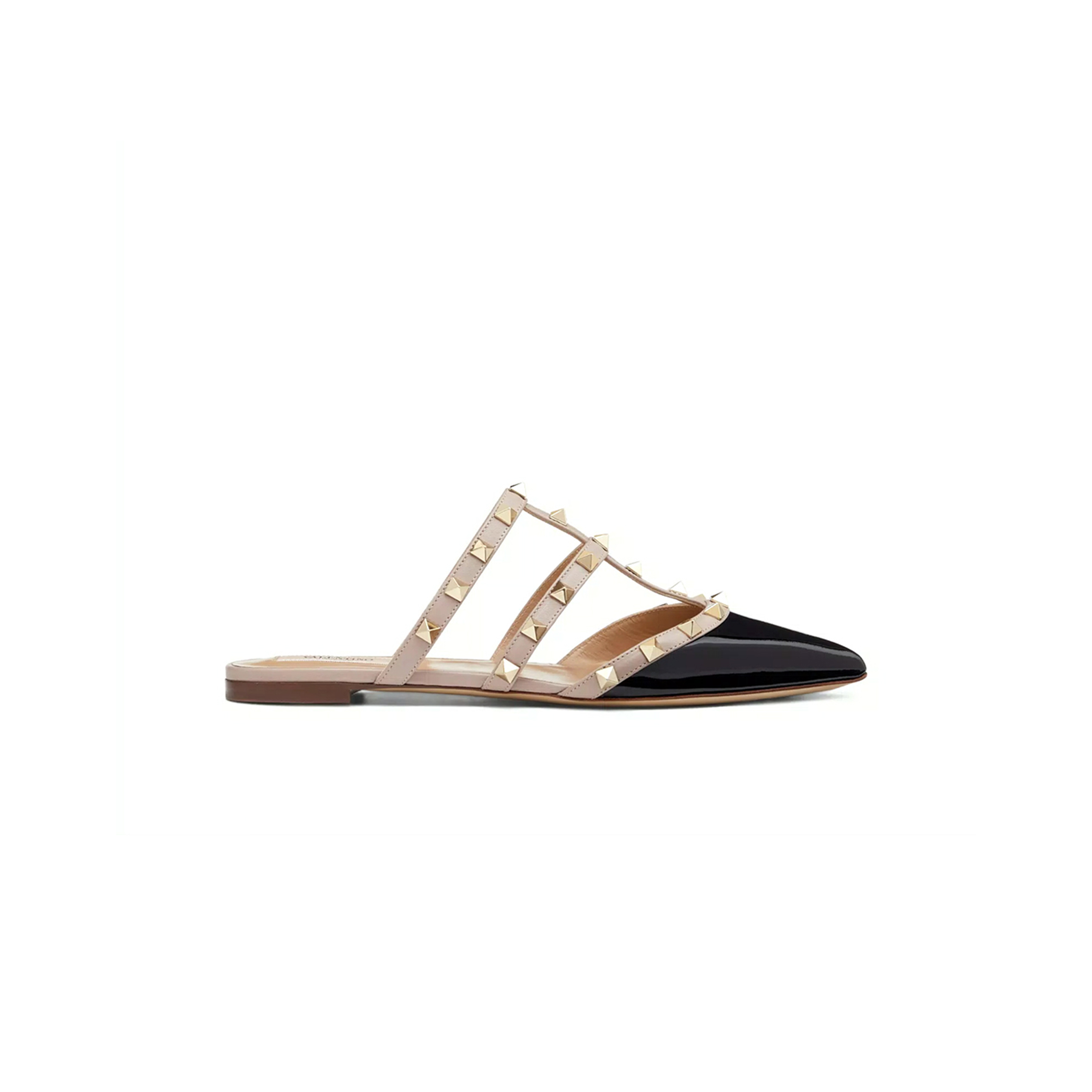 VALENTINO ROCKSTUD PATENT-LEATHER MULE 5W2S0H15VNW_N91 VALENTINO ROCKSTUD PATENT-LEATHER MULE 5W2S0H15VNW_N91